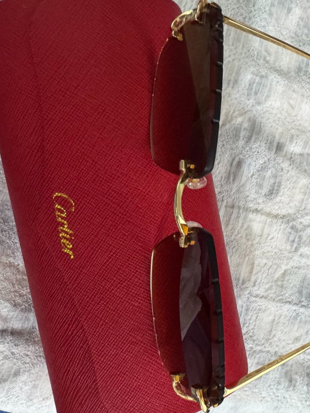 Cartier Brown Clash De Cartier Sunglasses